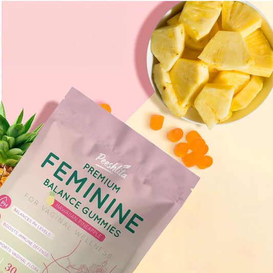 LOVOVEY Women’s Vaginal Wellness Gummies | 60 Gummies, pH Balance & Probiotic Support, Hawaiian Pineapple