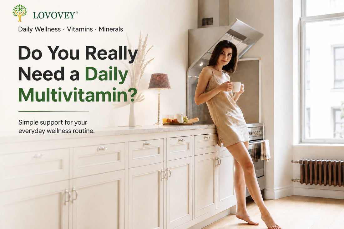 Woman enjoying a healthy morning routine with water in a bright kitchen