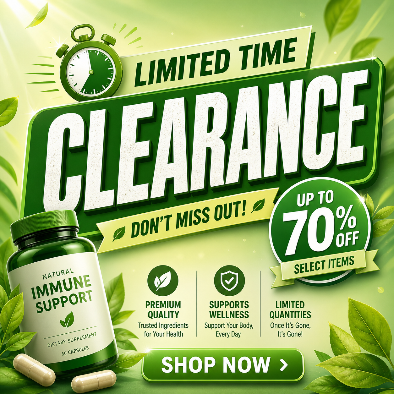 Limited Time Clearance