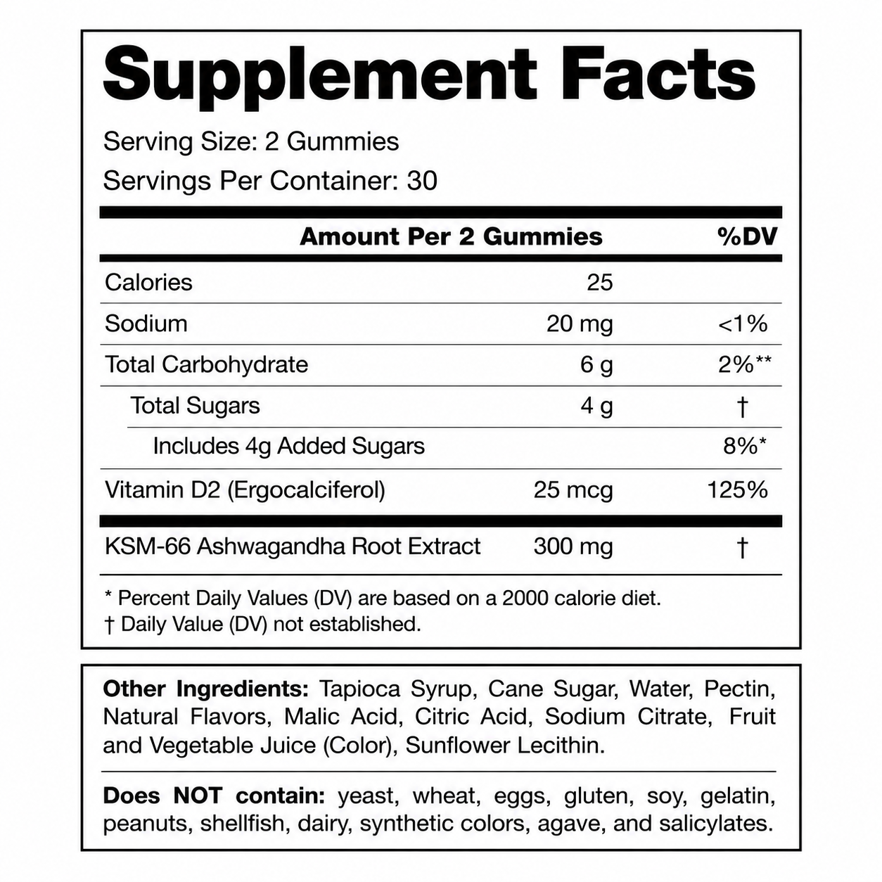 LOVOVEY Ashwagandha Gummies for Stress Relief & Mood Support | Calm, Relax & Balance | 60 Gummies