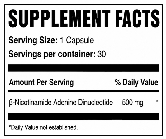 NAD+ Supplement - Cellular Energy & Healthy Aging - LOVOVEY 30 Capsules