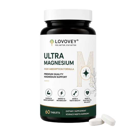 LOVOVEY Ultra Magnesium for Relaxation & Daily Wellness | 60 Tablets