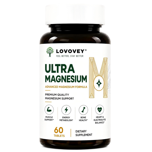 LOVOVEY Ultra Magnesium | Relaxation Sleep & Daily Wellness | 60 Tablets