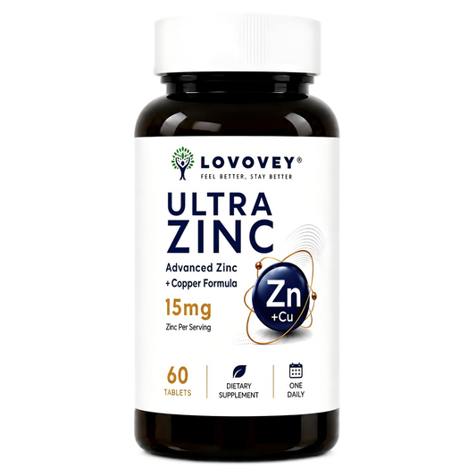 Ultra Zinc + Copper - Immune & Skin Support - LOVOVEY 60 Tablets