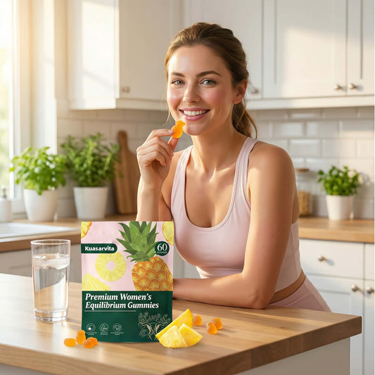 LOVOVEY Feminine Balance Gummies | 60 Count, Vaginal Wellness & pH Support, Pineapple Flavor