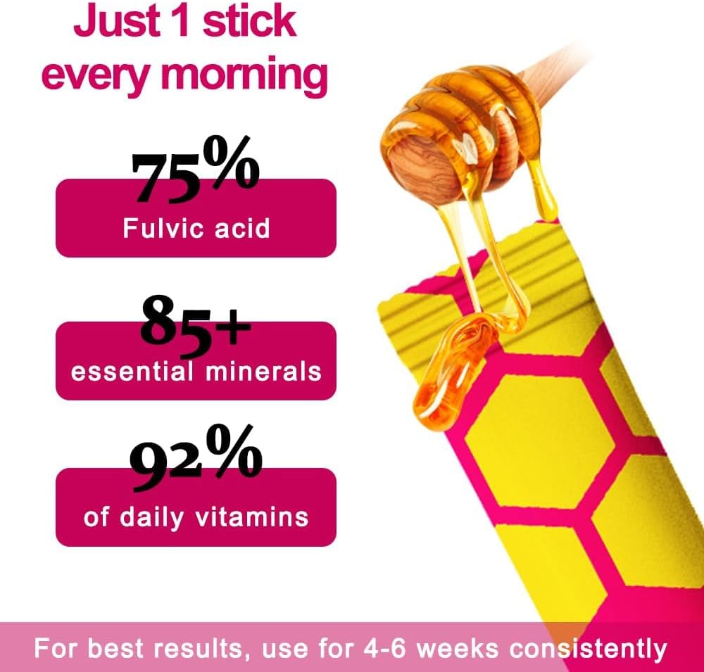 LOVOVEY Women’s Honey Sticks | 30 Pack, Daily Energy & Hormonal Balance Support, Strawberry Flavor