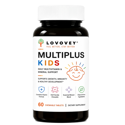 Kids Daily Multivitamin & Mineral Support - LOVOVEY 60 Tablets