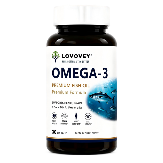 LOVOVEY Heart & Brain Omega-3 Fish Oil | 30 Softgels