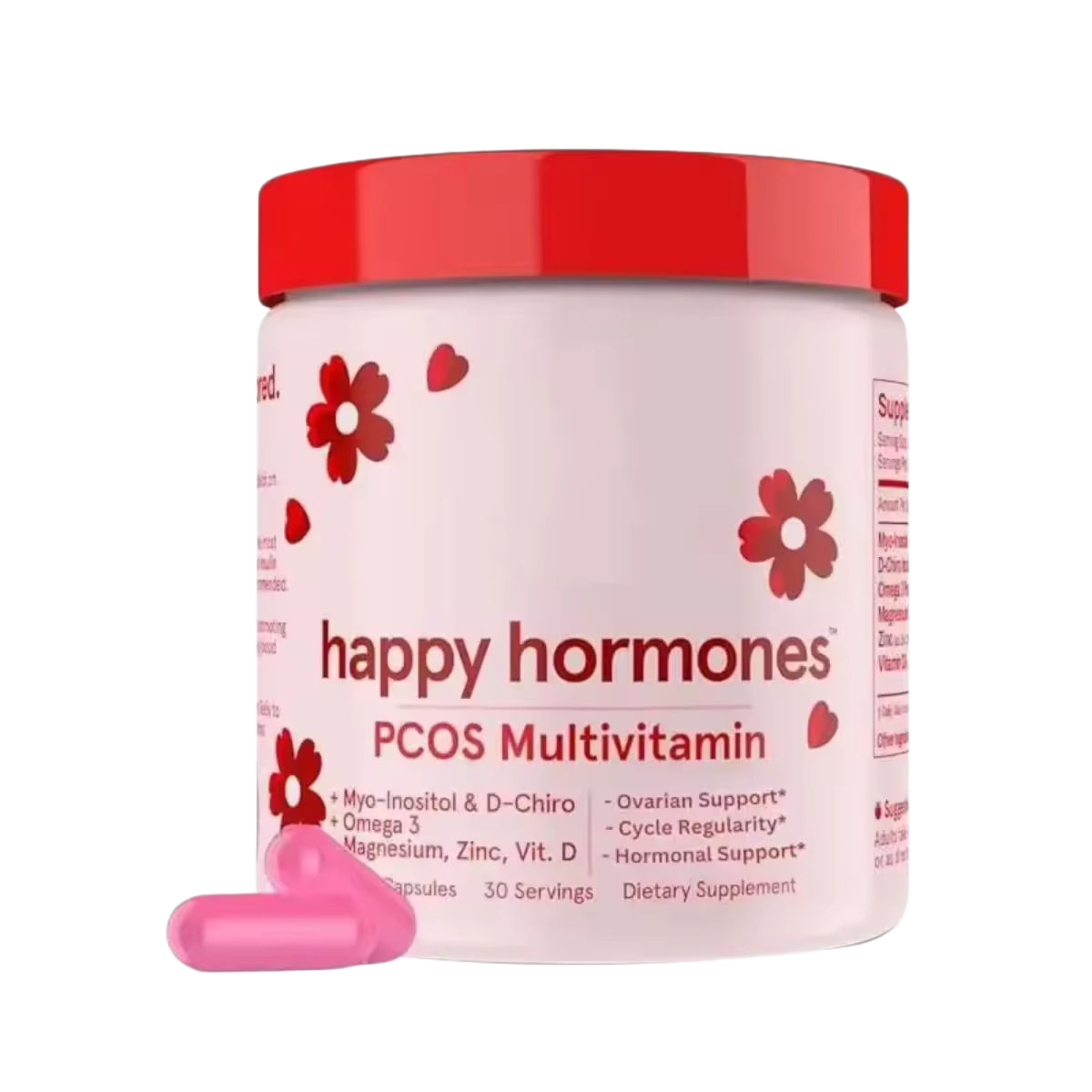 Happy Hormones PCOS Multivitamin – Hormonal Balance, Ovarian Support & Cycle Regularity | 30 Servings