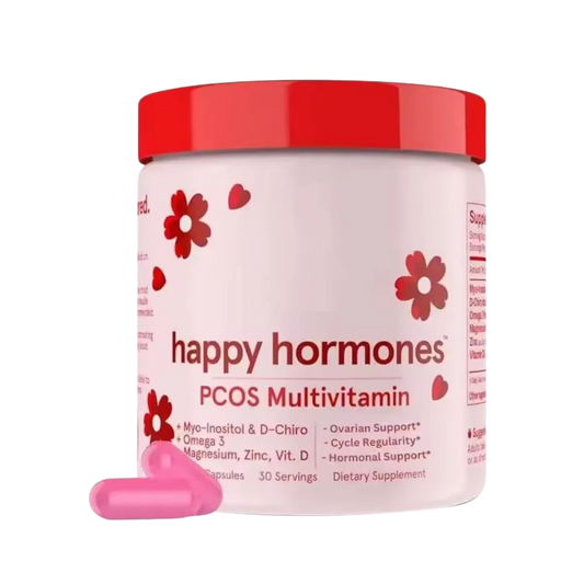 Happy Hormones PCOS Multivitamin – Hormonal Balance, Ovarian Support & Cycle Regularity | 30 Servings