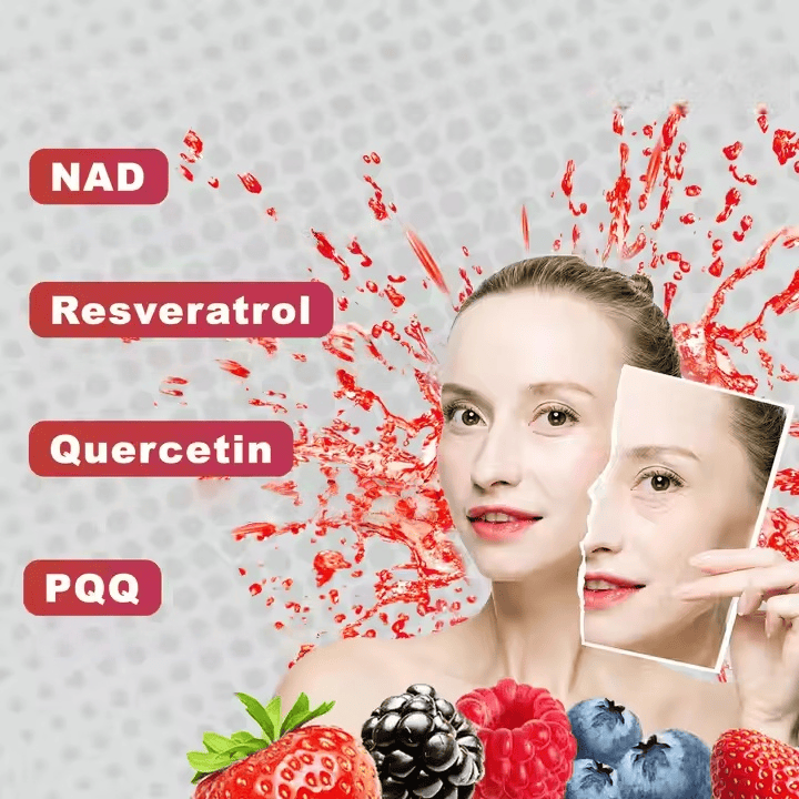 LOVOVEY NAD+ Anti-Aging Supplement | 1000mg, 30 Stick Packs, with Resveratrol & PQQ