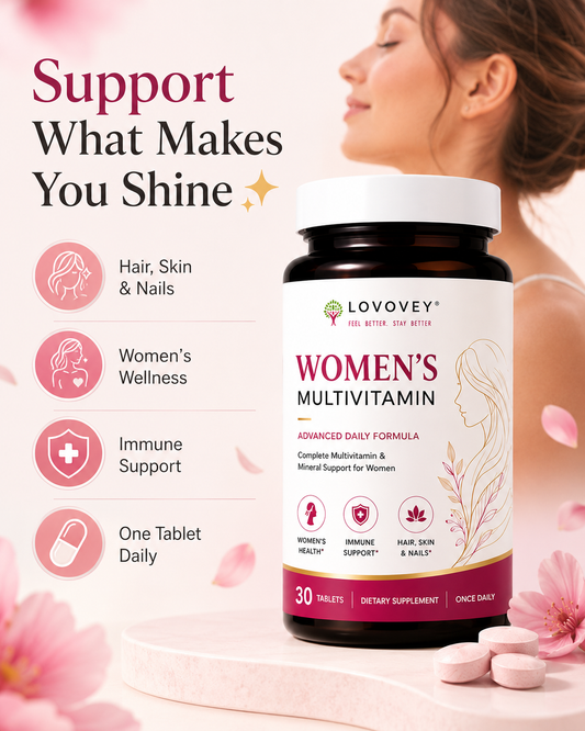 LOVOVEY Women's Multivitamin with Biotin & Zinc | 30 Tablets