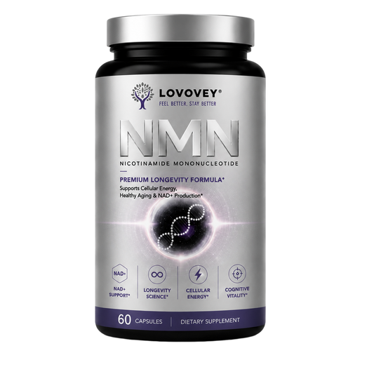 LOVOVEY NMN Supplement | Cellular Energy & Healthy Aging Support | 60 Capsules