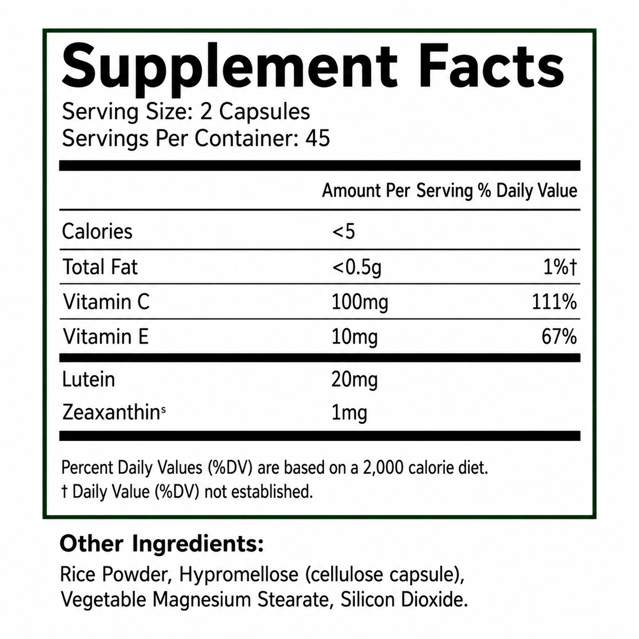 LOVOVEY Lutein & Zeaxanthin Eye Health Formula | 90 Softgels